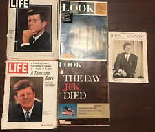Lot Of 5 Vintage Magazines Life, Look, 202 Photographs John F Kennedy picture