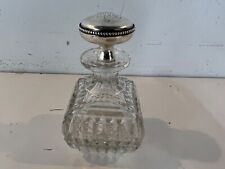 Antique Cut Glass Miniature Decanter with Sterling Stopper picture