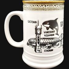Vancouver BC Canada Souvenir Coffee Beer Mug - 16oz Large Aquarium Whale Bridge picture