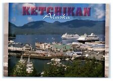 Postcard Cruise Ships docked near Spruce Mill Waterfront, Ketchikan AK ACE1693 picture