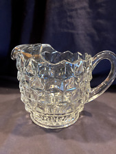 Vintage American Fostoria Glass Squat Juice Pitcher 4 Cups/32 Oz picture