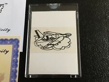 1960 Topps Popeye Tattoos B&W Paper Proof Topps Vault Tattoos Card Plane Vintage picture