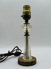Vintage Hubbell Boudior Table Lamp Metal w Reflective Candle Stick picture