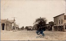 Postcard c1918 RPCC Gilman, Iowa Street View Of Town  #D10 picture
