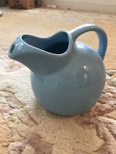 Vintage Coorsite Ball Pitcher With Ice Lip Powder Blue 7 1/4” High No. 937 picture