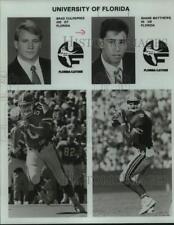 1992 Press Photo U of Florida football players Brad Culpepper & Shane Matthews picture