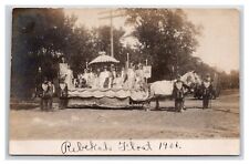 1906 RPPC Parade Float Royalty Shakespeare Regal ~ Pos Seattle Potlatch festival picture