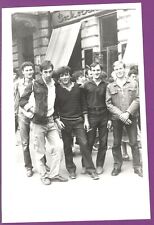 A group of handsome guys on the street Preobrazhenskaya Odessa Vintage photo picture