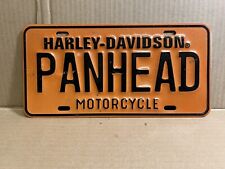 Vintage Harley Davidson Panhead Novelty License Plate EMBOSSED picture