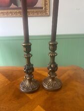 Pair of Italian Gilt Wooden Candlestick, Candleholder picture