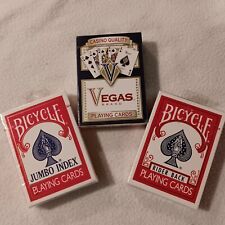 Vegas Brand Playing Cards Bicycle Lot Of (3) New Sealed Decks Poker Party Games picture