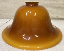 Vintage Hand blown Glass Lamp Shade Hombre Orange Brown Tones picture