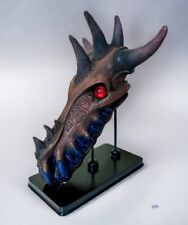 Dragon Head Skull Museum Pole Stand Decor Figurine 11” Vintage Dungeon Bust picture