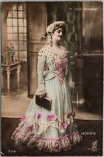 Vintage 1900s SARAH BERNHARDT Real Photo RPPC Postcard Stage Actress 