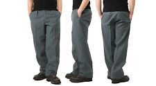 Vintage Swiss army grey wool trousers pants military dress stripe gray uniform picture