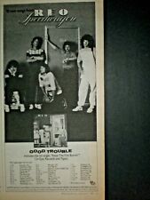 1982 REO SPEEDWAGON vintage GOOD TROUBLE RECORD ALBUM Trade photo print ad picture