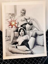 Vintage 60’s Girl Pretty Bosom PIN UP Risque Nude Original B&W Girlie Photo #60 picture