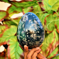 Large 145MM Natural Green Ocean Jasper Stone Minerals Metaphysical Egg picture