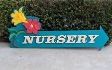 VTG OSH ORCHARD SUPPLY HARDWARE NURSERY GARDEN DOUBLE SIDED SIGN 7 FEET LONG  picture