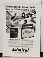 1958 Admiral 8 Transistor Portable Radio With Speakers Vintage Photo Print Ad picture