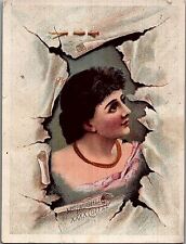 c1880 McLAUGHLIN'S XXXX COFFEE CHICAGO ILLINOIS VICTORIAN LADY TRADE CARD 40-22 picture