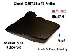 SpaceX Starship S28 Flight 3 RARE Thermal Heat Tile Section & 28 IFT3 Patch + picture