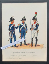 H. Boisselier superb and large original painting Garde Nationale de Paris 1814 picture