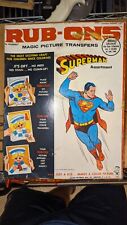 Hasbro 1964 SUPERMAN Magic RUB-ONS set # 2752 picture