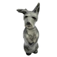 Vintage Ceramic 8 Inch Figural Schnauzer Decanter Ramses Germany  picture