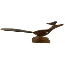 Vintage Ironwood Carving Road Runner Bird Hand Carved Southwestern Mexico 18