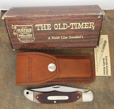 SCHRADE USA OLD TIMER OLD STOCK CARBON STEEL 1972-97 MUSTANG KNIFE 125OT W/BOX picture