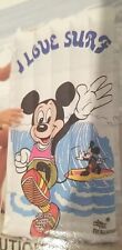 RARE 1988 Wet Set Mickey Mouse Heavy Fabric Surfer 45
