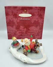 Hallmark 1999 Christmas Ornament Signed by Artist North Pole Pond Keepsake & Box picture