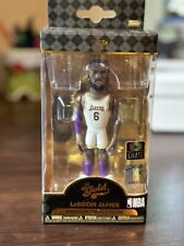 Funko Gold LeBron James 5” Premium Vinyl Figure Chase NBA Lakers White Jersey #6 picture