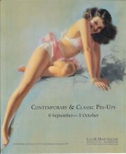 ROLF ARMSTRONG c1947 See You Soon Pinup Art Gallery Exhibit Print Ad~2016 picture