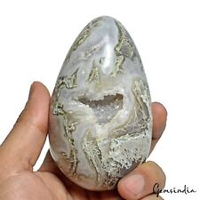2500 Ct / 4 x 2.5 Inch Natural Dendrite Moss Agate Druzy Egg Mineral Gemstone picture