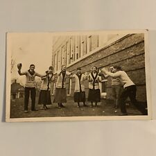 c 1916 RPPC Victor Iowa IA High School Class Letterman Sweaters Fun Postcard picture