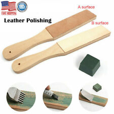 Double Sided Leather Strop Tool Paddle Compound Knife Kit Sharpener Honing picture