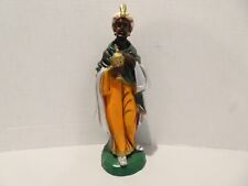 VTG Nativity Figurine Wiseman King Paper Mache Italy Large 11.5