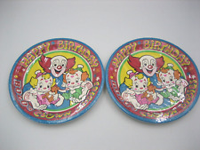 Bozo The Clown Babies Vintage Birthday Paper Plates NOS Two Sets of Eight  16 picture