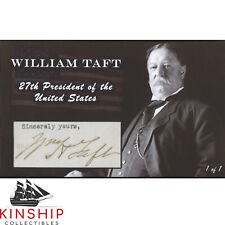 President William Taft signed Cut 3x5 Custom Card JSA LOA Bold Auto Z1750 picture