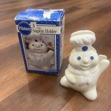 Vintage 1997 Pillsbury Doughboy Ceramic Napkin Holder w/Original Box picture