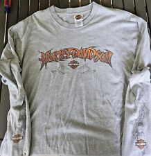 Harley Davidson of Honesdale PA Gray Long Sleeve Shirt XL picture