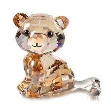 Crystal Tiger Figurine Lovely Cartoon Zodiac Collectible Ornament Animal Home... picture