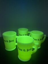 Vintage Custard Uranium McKee Mugs Set Of 4 picture