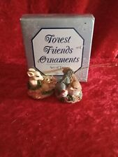 Vintage Forest Friends Miniature  Ornaments Deer & Birds By GAO picture