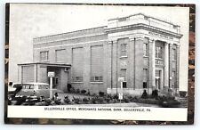 1950s SELLERSVILLE PA MERCHANTS NATIONAL BANK SELLERSVILLE OFFICE POSTCARD P4047 picture