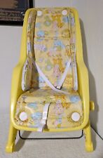Vintage Century 1960s 70s Baby Seat Tot Toter Infant Carrier Animals Rocker MCM  picture