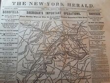 Civil War Newspapers- SHERIDAN: IMPORTANT OPERATIONS IN THE SHENANDOAH VALLEY picture