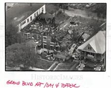 1989 Press Photo Demolished Apartment Detroit Blight - dfpb86263 picture